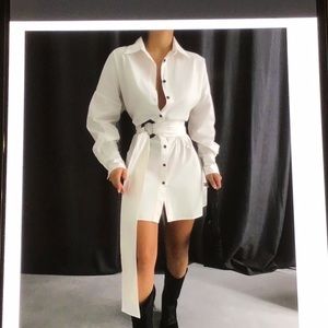 Shirt dress we have sizes S, M, L